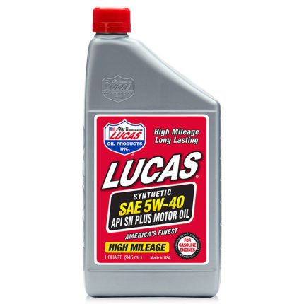 LUCAS Synthetic SAE 5W40 API SN Plus Motor Oil, 1 Quart (950 ml), Each